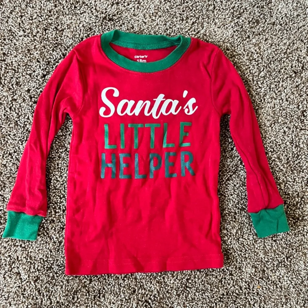 Carter's + 9-Piece Christmas/Holiday Pajama and Clothing Bundle, Size 18 Months